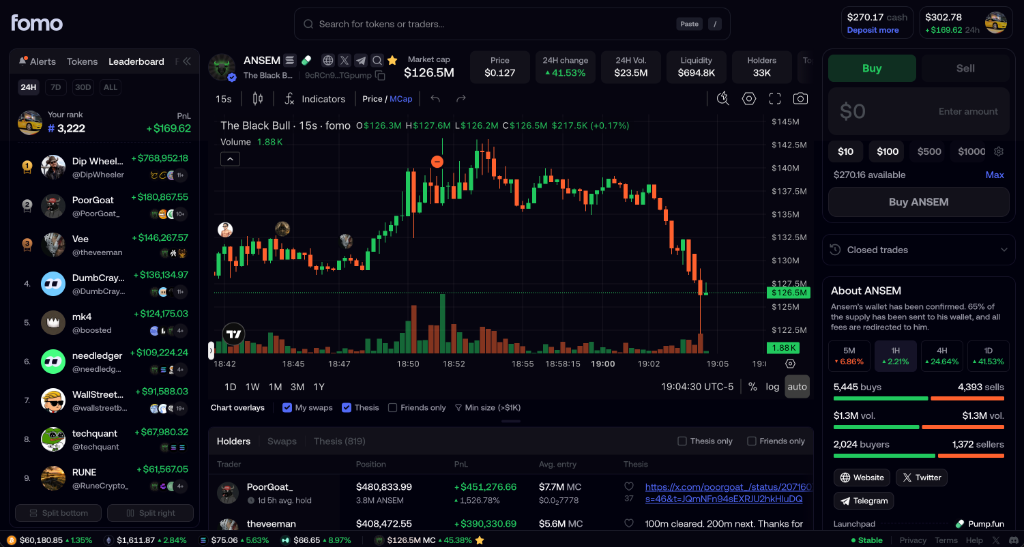 Desktop Step 3: Analyze positions and mirror trades